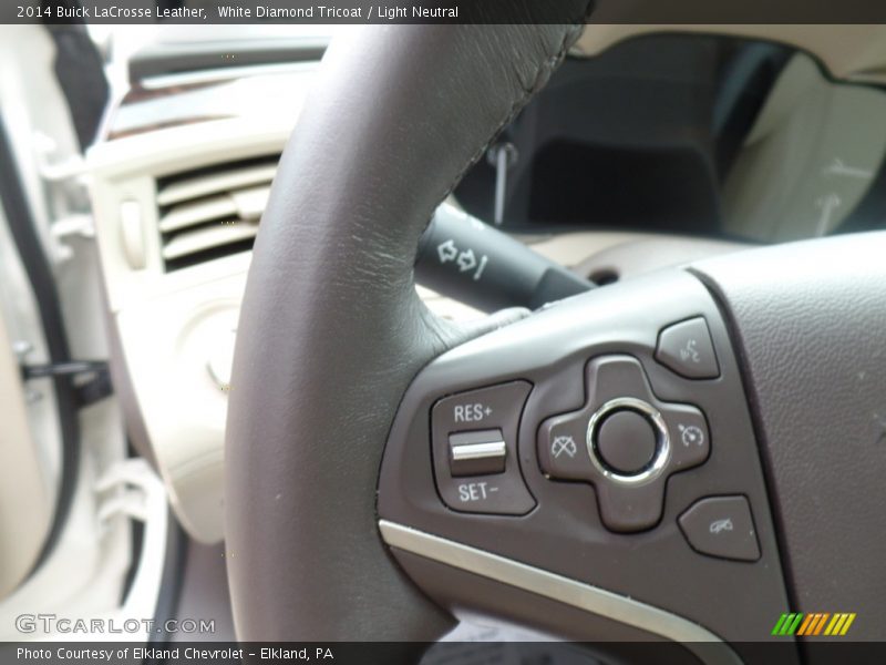 White Diamond Tricoat / Light Neutral 2014 Buick LaCrosse Leather