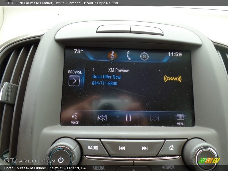 White Diamond Tricoat / Light Neutral 2014 Buick LaCrosse Leather