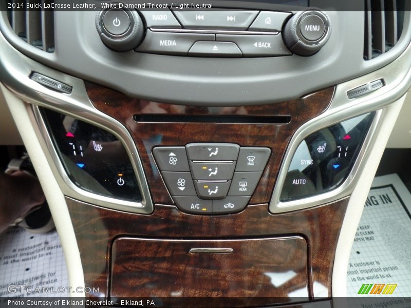 White Diamond Tricoat / Light Neutral 2014 Buick LaCrosse Leather