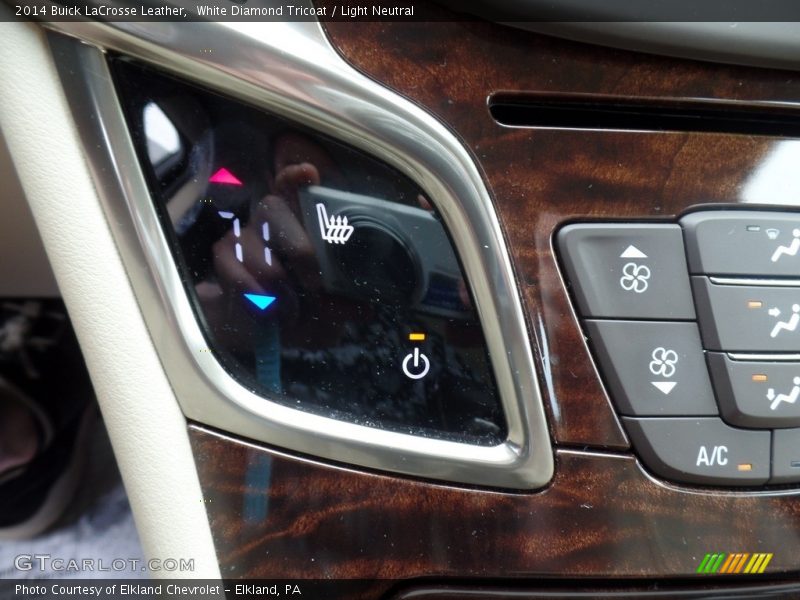 White Diamond Tricoat / Light Neutral 2014 Buick LaCrosse Leather