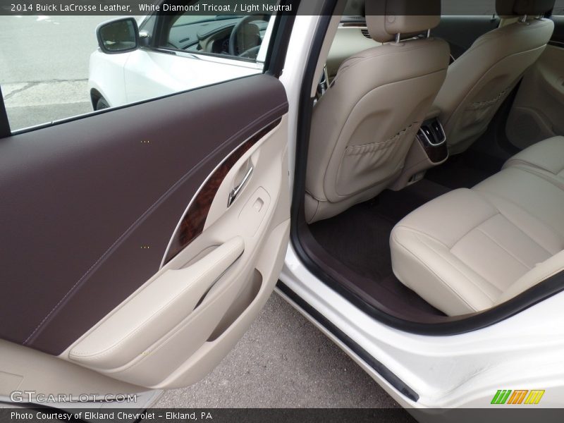 White Diamond Tricoat / Light Neutral 2014 Buick LaCrosse Leather