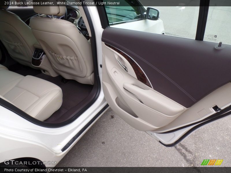 White Diamond Tricoat / Light Neutral 2014 Buick LaCrosse Leather