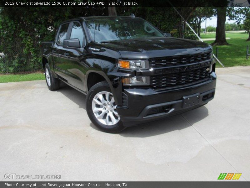 Black / Jet Black 2019 Chevrolet Silverado 1500 Custom Crew Cab 4WD