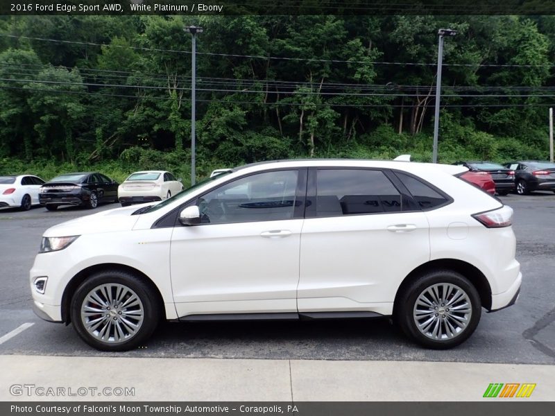 White Platinum / Ebony 2016 Ford Edge Sport AWD