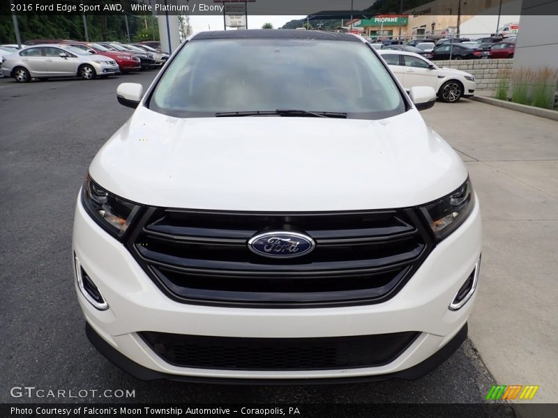 White Platinum / Ebony 2016 Ford Edge Sport AWD