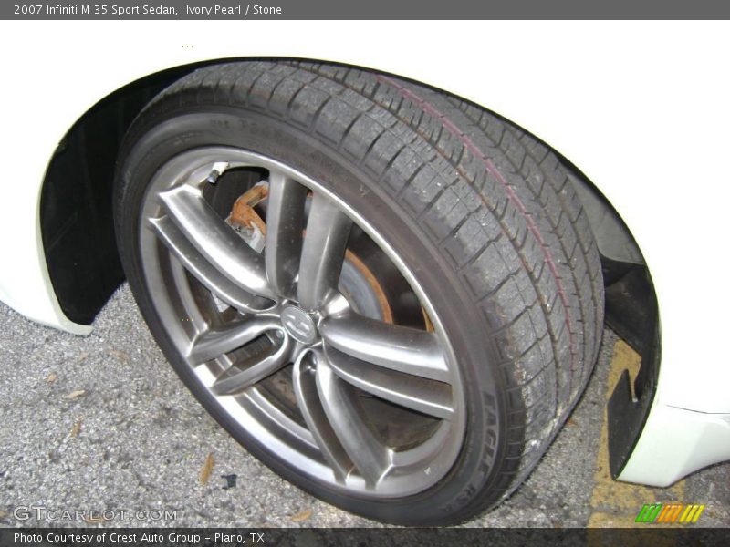 Ivory Pearl / Stone 2007 Infiniti M 35 Sport Sedan