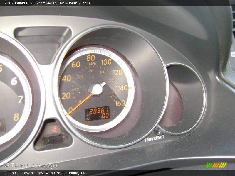 Ivory Pearl / Stone 2007 Infiniti M 35 Sport Sedan