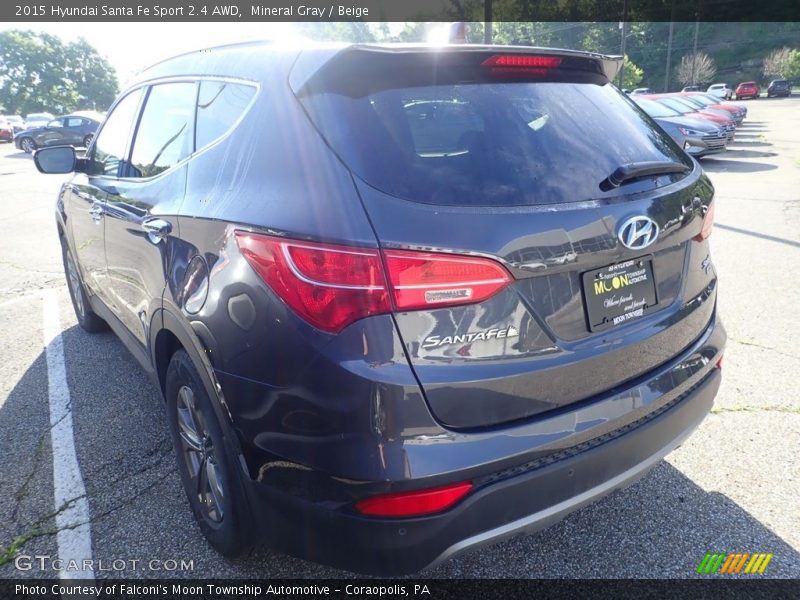 Mineral Gray / Beige 2015 Hyundai Santa Fe Sport 2.4 AWD