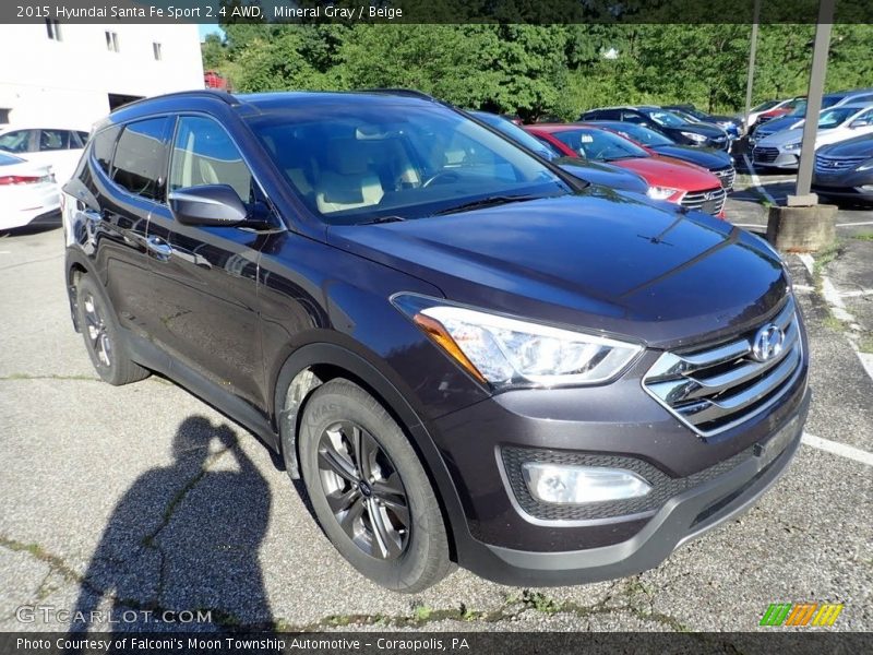 Mineral Gray / Beige 2015 Hyundai Santa Fe Sport 2.4 AWD