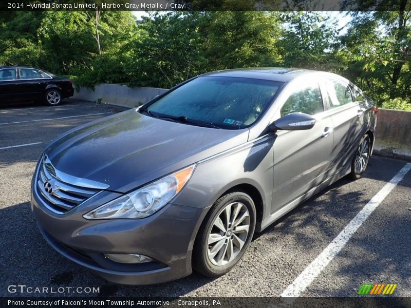 Harbor Gray Metallic / Gray 2014 Hyundai Sonata Limited