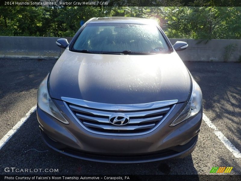 Harbor Gray Metallic / Gray 2014 Hyundai Sonata Limited