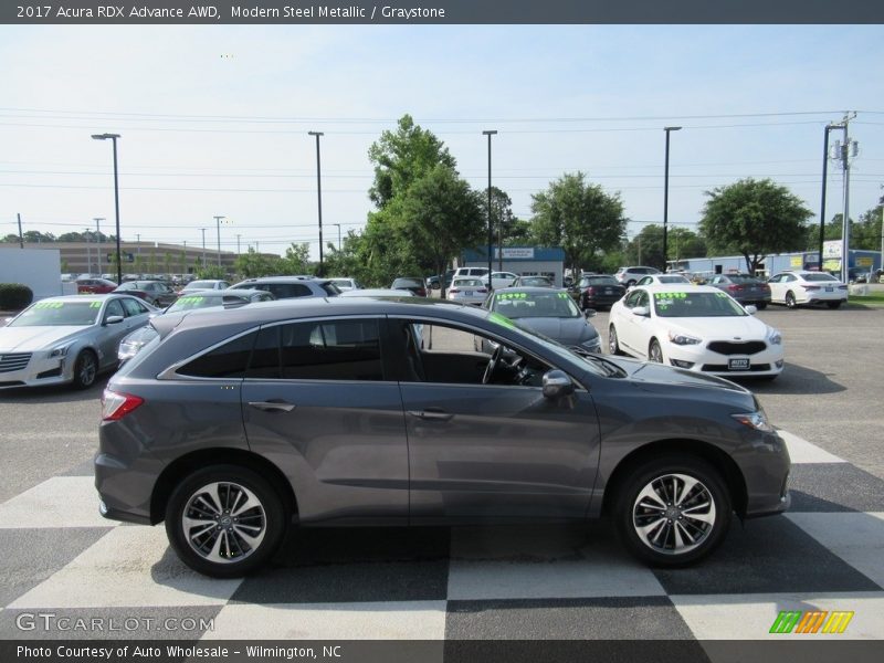 Modern Steel Metallic / Graystone 2017 Acura RDX Advance AWD