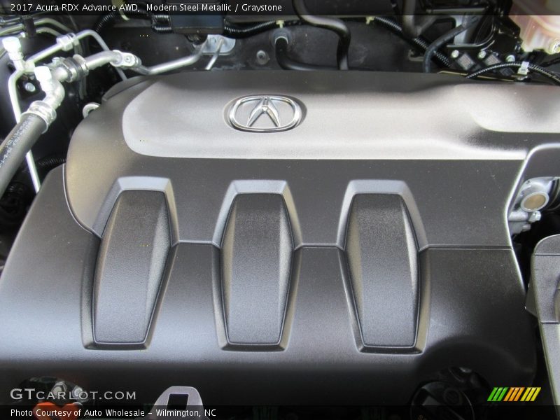 Modern Steel Metallic / Graystone 2017 Acura RDX Advance AWD