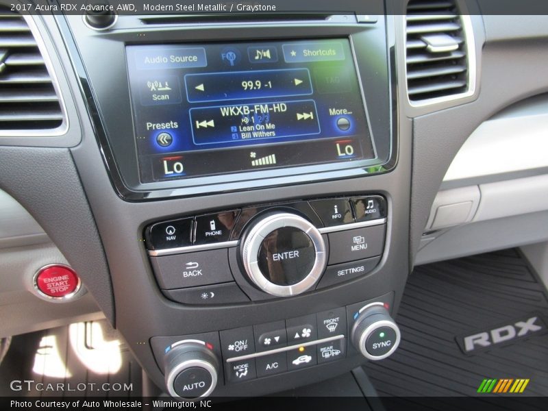 Modern Steel Metallic / Graystone 2017 Acura RDX Advance AWD