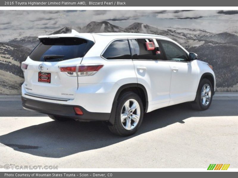 Blizzard Pearl / Black 2016 Toyota Highlander Limited Platinum AWD