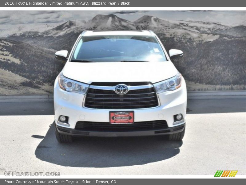 Blizzard Pearl / Black 2016 Toyota Highlander Limited Platinum AWD