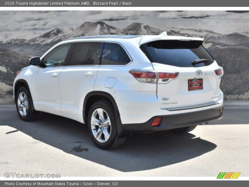 Blizzard Pearl / Black 2016 Toyota Highlander Limited Platinum AWD