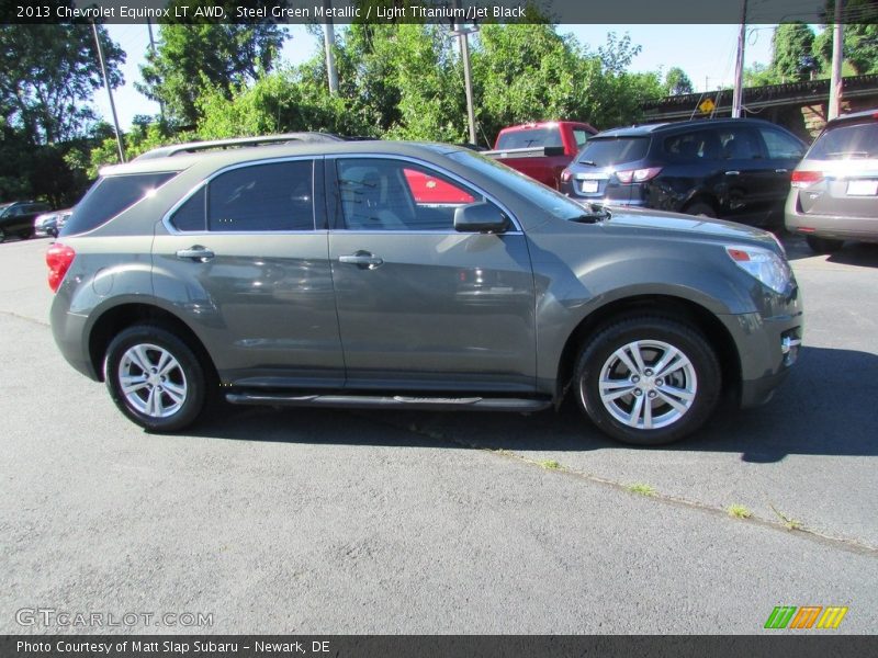 Steel Green Metallic / Light Titanium/Jet Black 2013 Chevrolet Equinox LT AWD