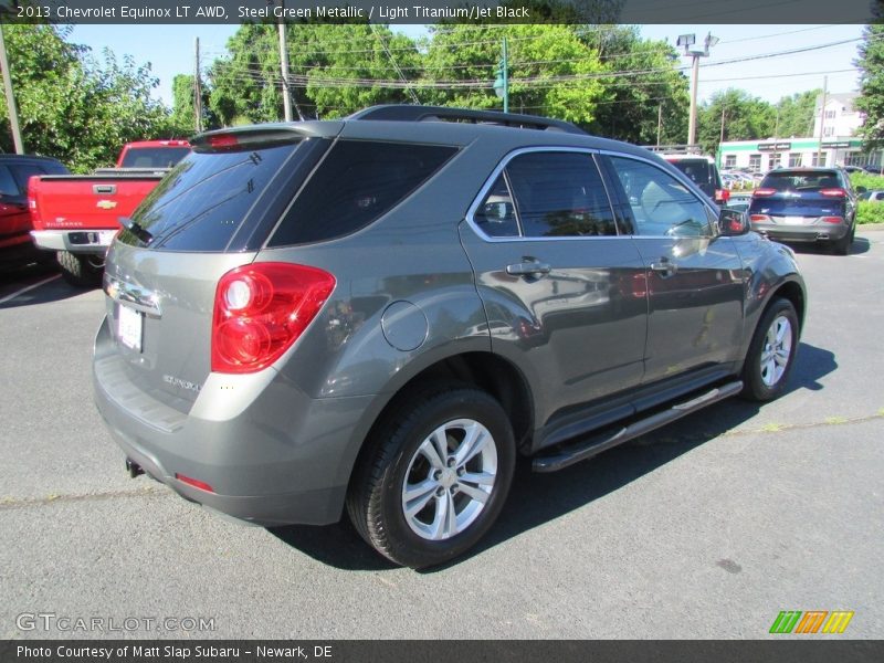 Steel Green Metallic / Light Titanium/Jet Black 2013 Chevrolet Equinox LT AWD