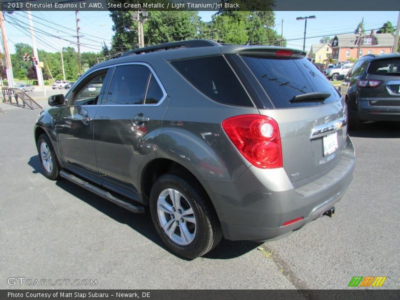 Steel Green Metallic / Light Titanium/Jet Black 2013 Chevrolet Equinox LT AWD