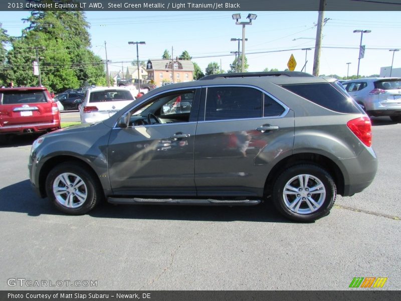 Steel Green Metallic / Light Titanium/Jet Black 2013 Chevrolet Equinox LT AWD