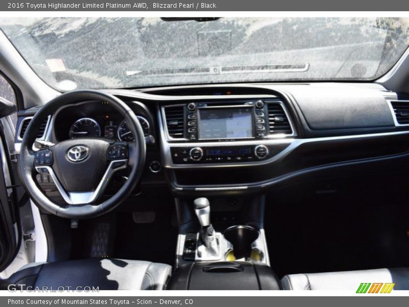 Blizzard Pearl / Black 2016 Toyota Highlander Limited Platinum AWD