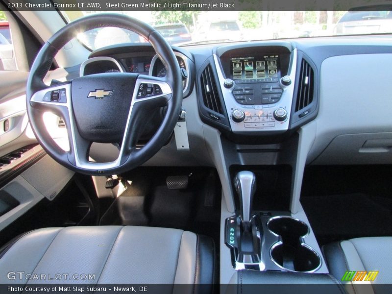 Steel Green Metallic / Light Titanium/Jet Black 2013 Chevrolet Equinox LT AWD