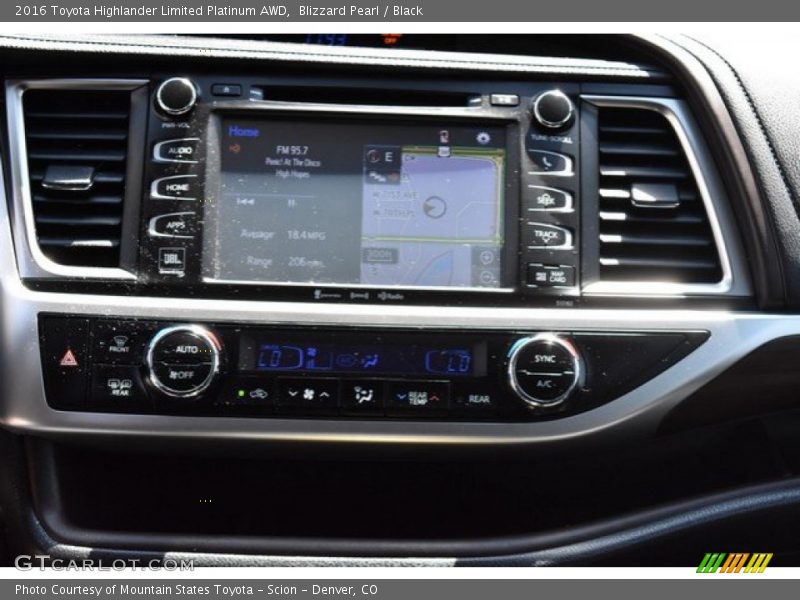 Blizzard Pearl / Black 2016 Toyota Highlander Limited Platinum AWD