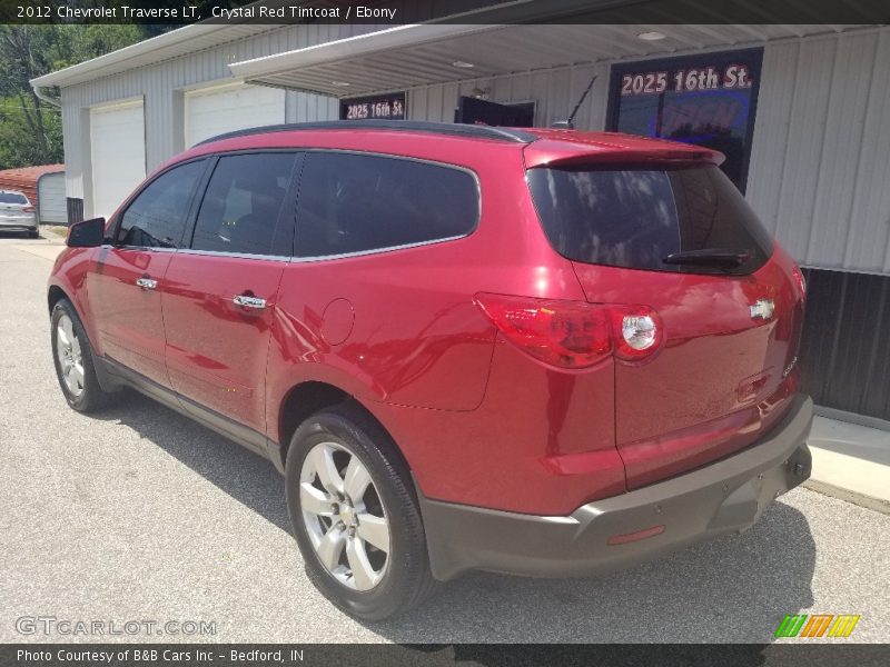 Crystal Red Tintcoat / Ebony 2012 Chevrolet Traverse LT