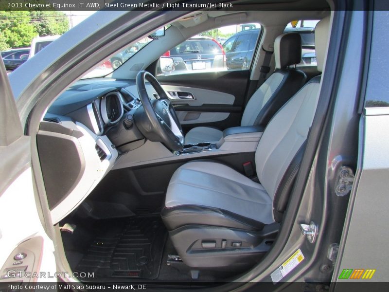 Steel Green Metallic / Light Titanium/Jet Black 2013 Chevrolet Equinox LT AWD