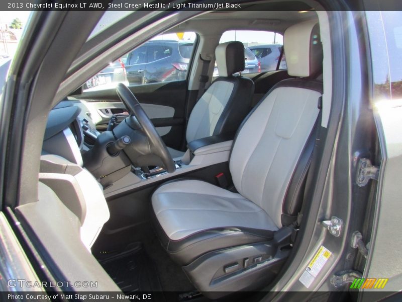 Steel Green Metallic / Light Titanium/Jet Black 2013 Chevrolet Equinox LT AWD