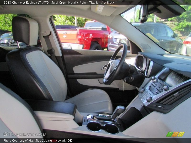 Steel Green Metallic / Light Titanium/Jet Black 2013 Chevrolet Equinox LT AWD