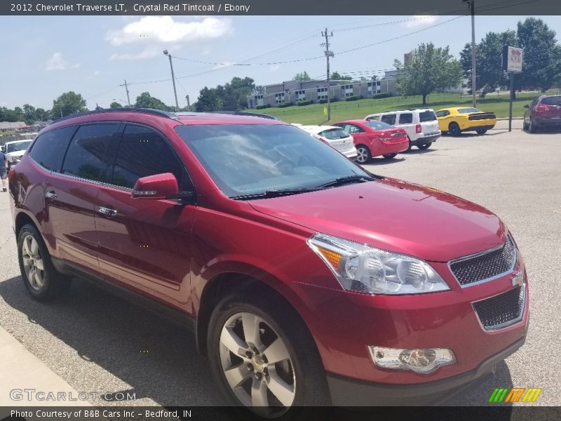 Crystal Red Tintcoat / Ebony 2012 Chevrolet Traverse LT