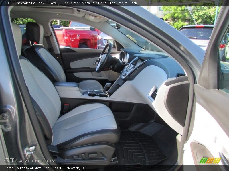 Steel Green Metallic / Light Titanium/Jet Black 2013 Chevrolet Equinox LT AWD