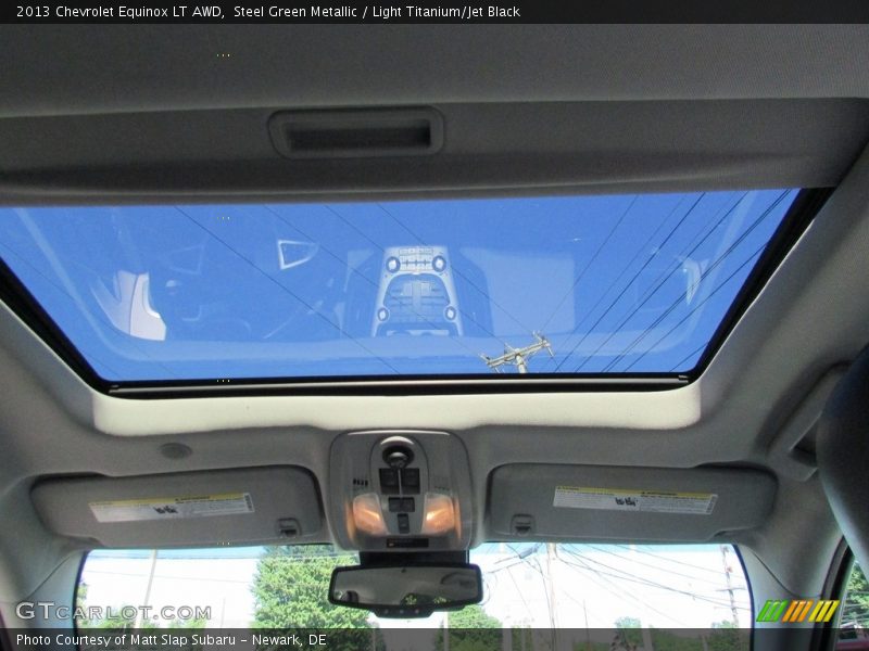 Steel Green Metallic / Light Titanium/Jet Black 2013 Chevrolet Equinox LT AWD