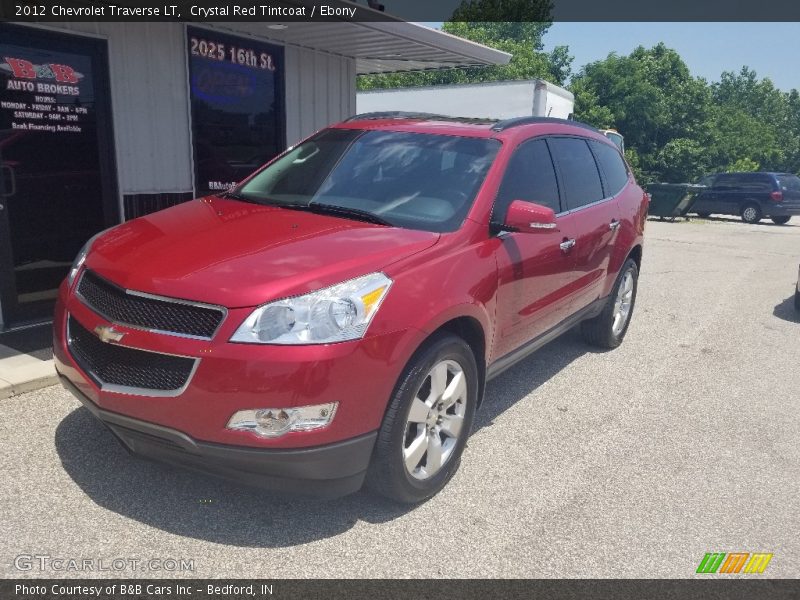 Crystal Red Tintcoat / Ebony 2012 Chevrolet Traverse LT