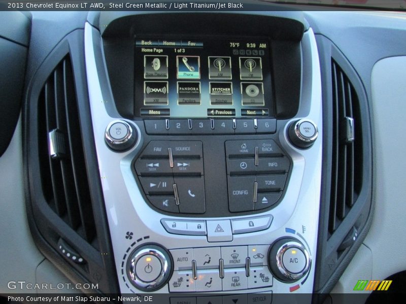 Steel Green Metallic / Light Titanium/Jet Black 2013 Chevrolet Equinox LT AWD