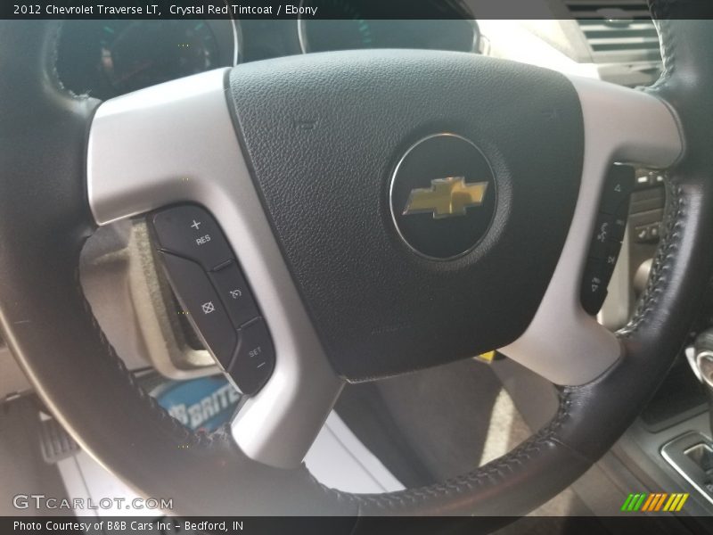 Crystal Red Tintcoat / Ebony 2012 Chevrolet Traverse LT
