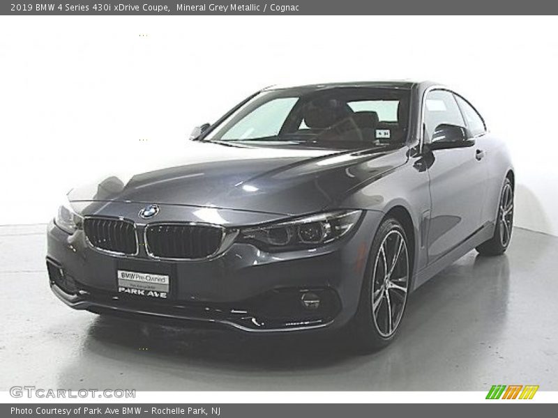 Mineral Grey Metallic / Cognac 2019 BMW 4 Series 430i xDrive Coupe