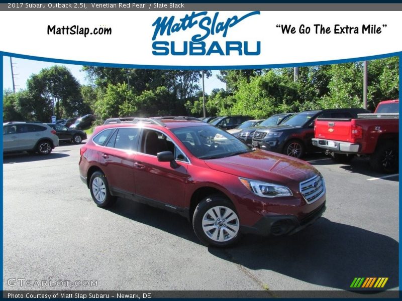 Venetian Red Pearl / Slate Black 2017 Subaru Outback 2.5i