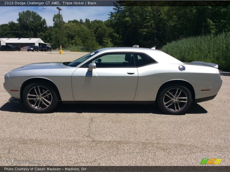 Triple Nickel / Black 2019 Dodge Challenger GT AWD
