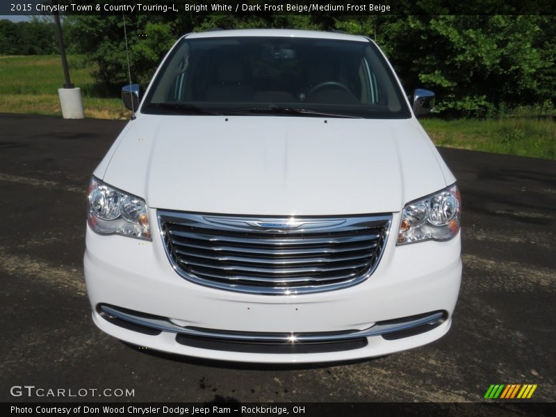 Bright White / Dark Frost Beige/Medium Frost Beige 2015 Chrysler Town & Country Touring-L