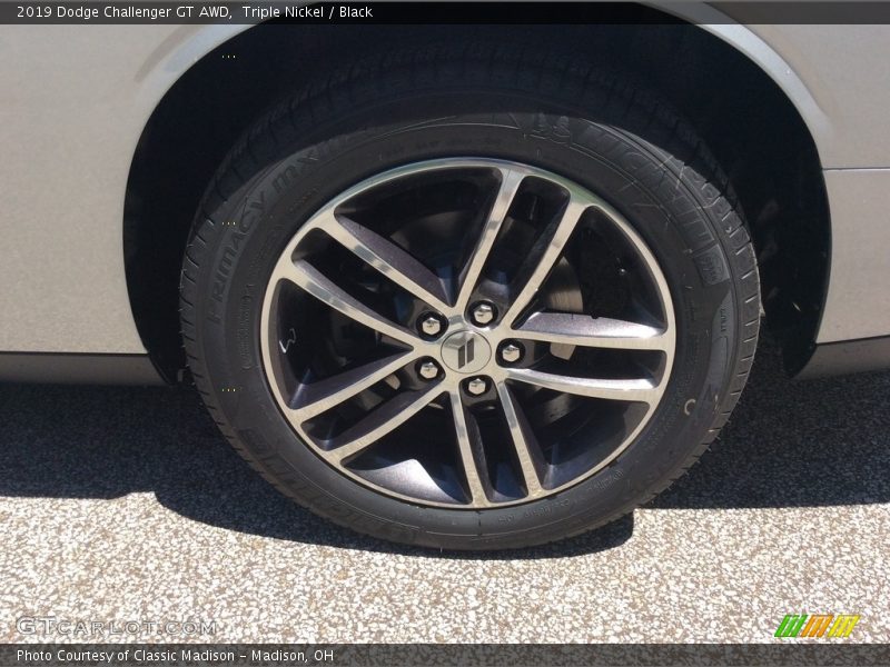 Triple Nickel / Black 2019 Dodge Challenger GT AWD