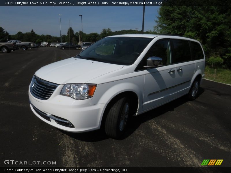 Bright White / Dark Frost Beige/Medium Frost Beige 2015 Chrysler Town & Country Touring-L