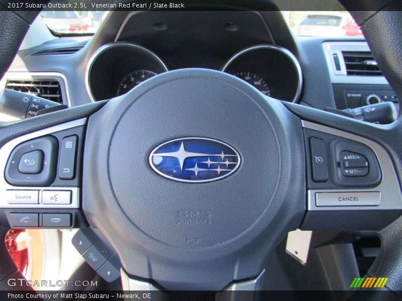 Venetian Red Pearl / Slate Black 2017 Subaru Outback 2.5i