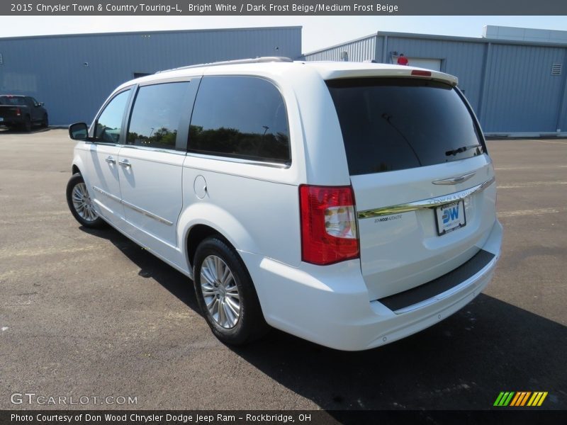 Bright White / Dark Frost Beige/Medium Frost Beige 2015 Chrysler Town & Country Touring-L