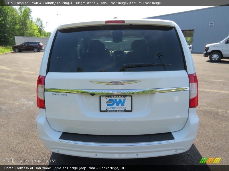 Bright White / Dark Frost Beige/Medium Frost Beige 2015 Chrysler Town & Country Touring-L