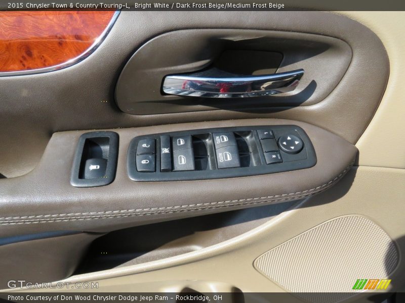 Bright White / Dark Frost Beige/Medium Frost Beige 2015 Chrysler Town & Country Touring-L