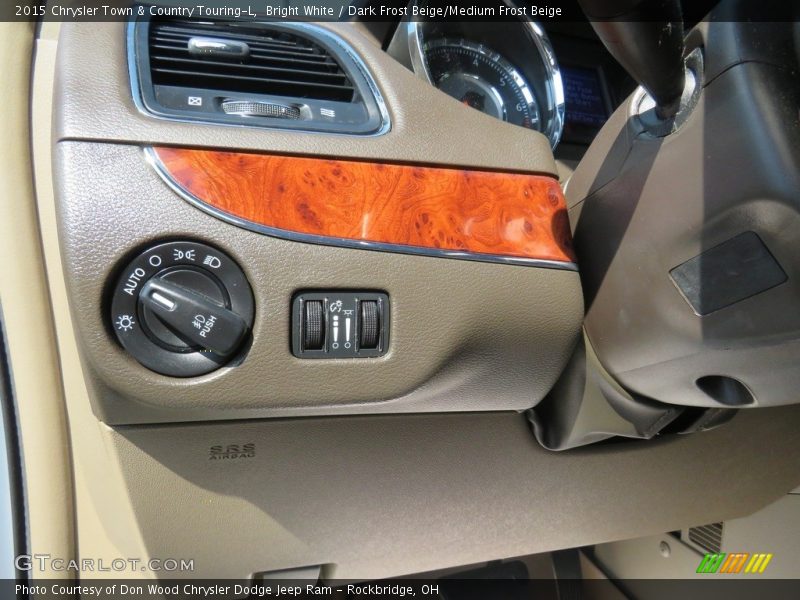 Bright White / Dark Frost Beige/Medium Frost Beige 2015 Chrysler Town & Country Touring-L