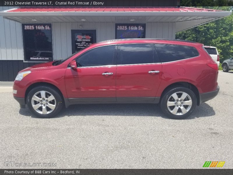 Crystal Red Tintcoat / Ebony 2012 Chevrolet Traverse LT